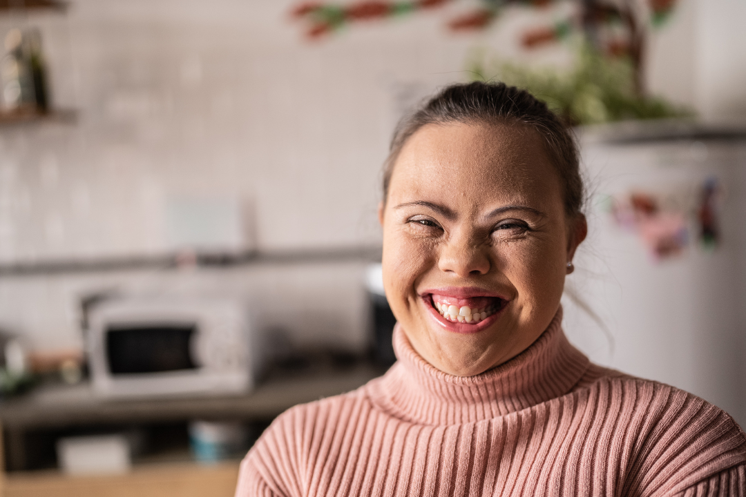 young woman smiling